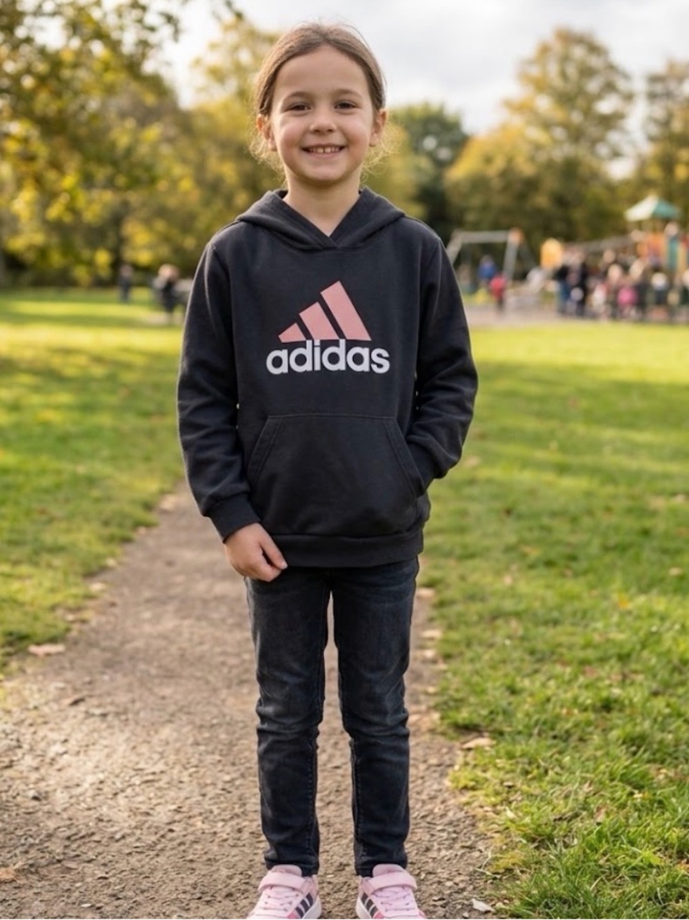 Adidas Black Hoodie Sweatshirt